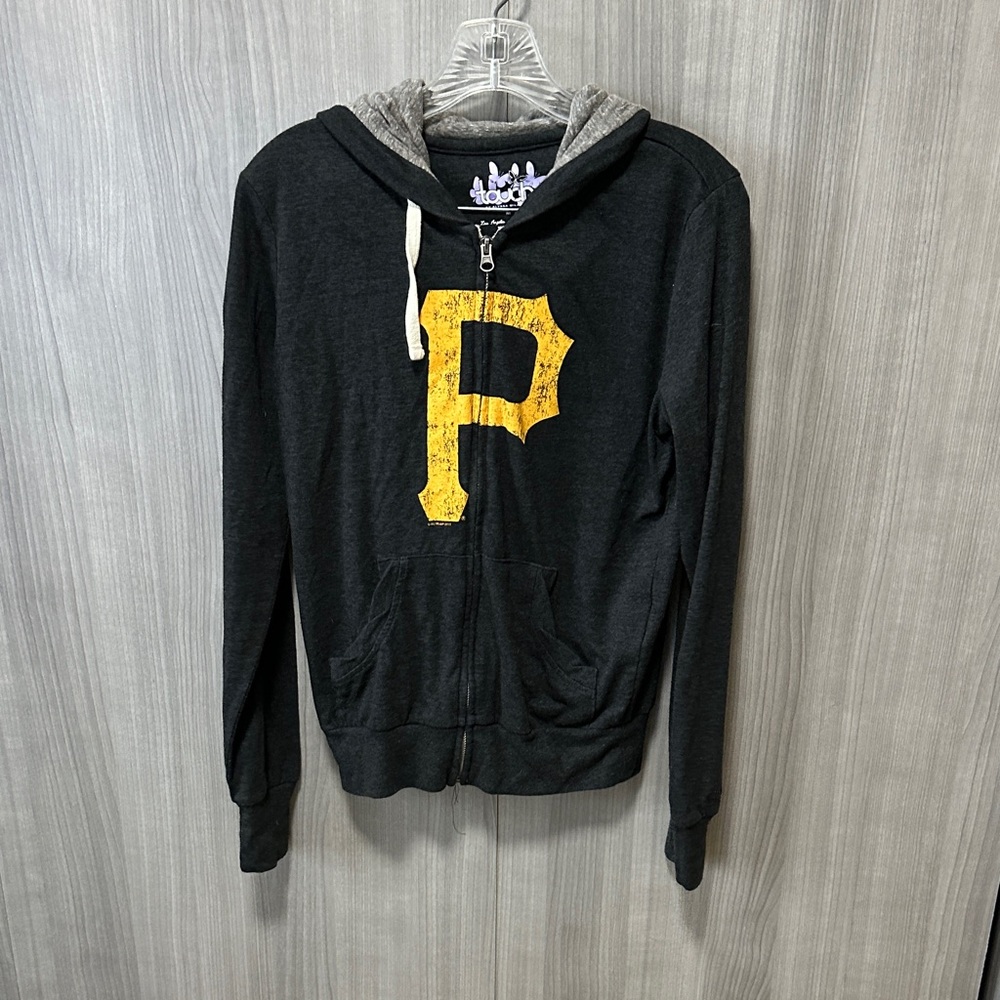 Touch by Alyssa Milano Gray Hoodie with Purple Accents